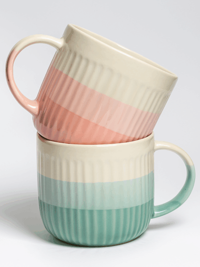 Mug en céramique pastel – Deux couleurs disponibles