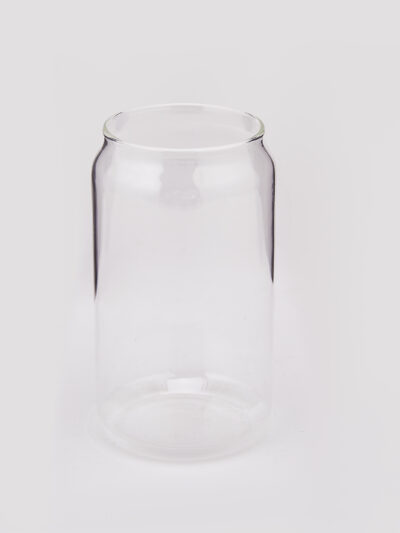 Verre canette – Design épuré en borosilicate