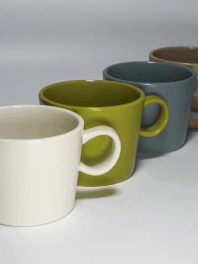 Tasses en céramique – Collection Colorée (Lot de 4)