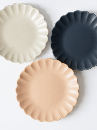 Assiette Bord festonné (Collection pastel & minérale)